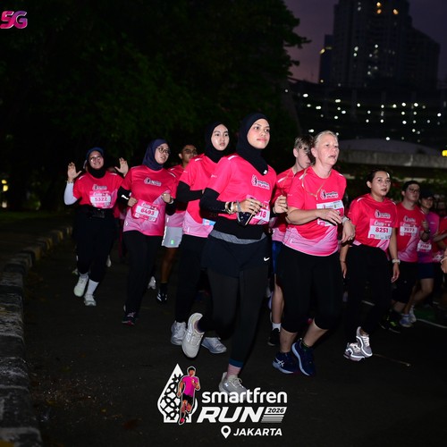 Race photo from SMARTFREN RUN 2026