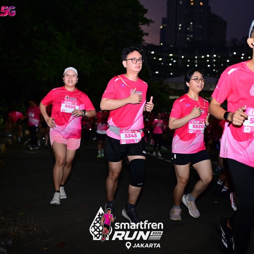 Race photo from SMARTFREN RUN 2026