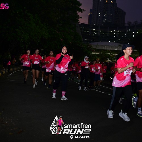 Race photo from SMARTFREN RUN 2026