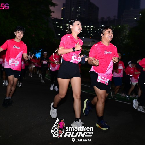 Race photo from SMARTFREN RUN 2026
