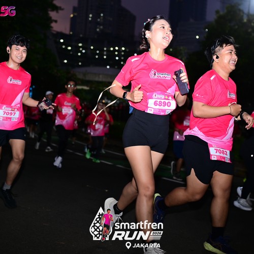Race photo from SMARTFREN RUN 2026
