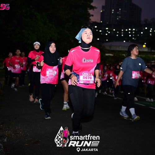 Race photo from SMARTFREN RUN 2026