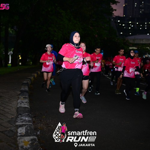 Race photo from SMARTFREN RUN 2026