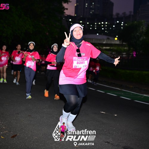Race photo from SMARTFREN RUN 2026