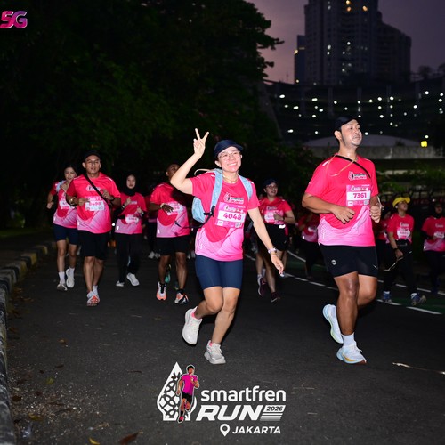 Race photo from SMARTFREN RUN 2026