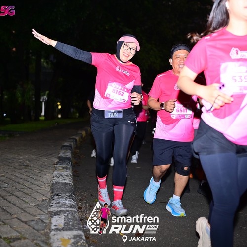 Race photo from SMARTFREN RUN 2026