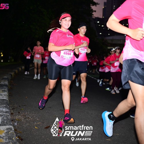 Race photo from SMARTFREN RUN 2026