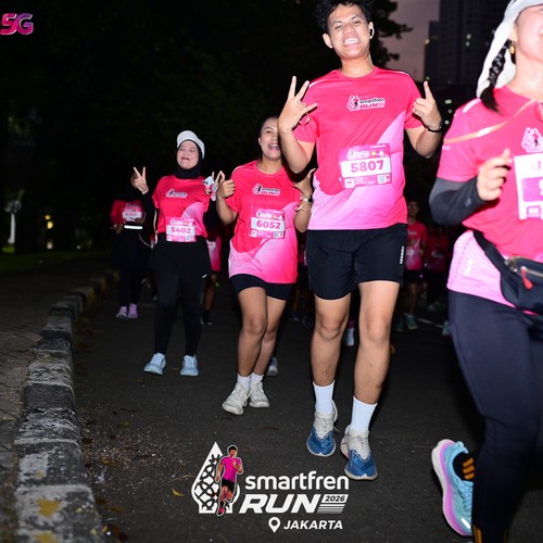 Race photo from SMARTFREN RUN 2026