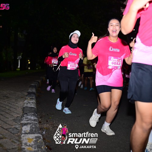 Race photo from SMARTFREN RUN 2026