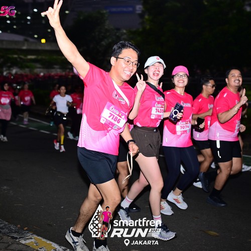 Race photo from SMARTFREN RUN 2026