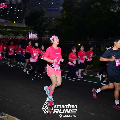 Race photo from SMARTFREN RUN 2026