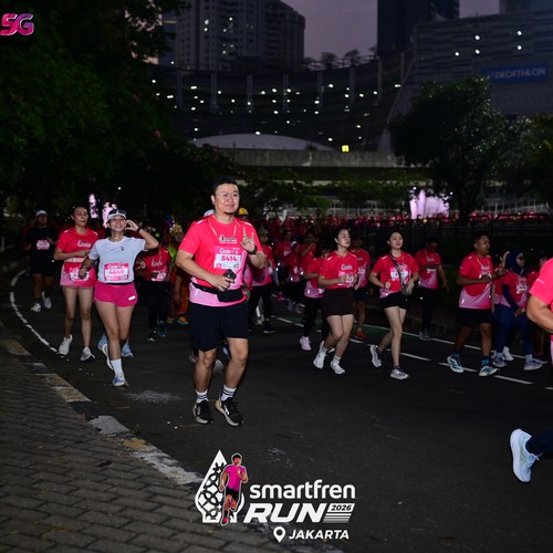 Race photo from SMARTFREN RUN 2026
