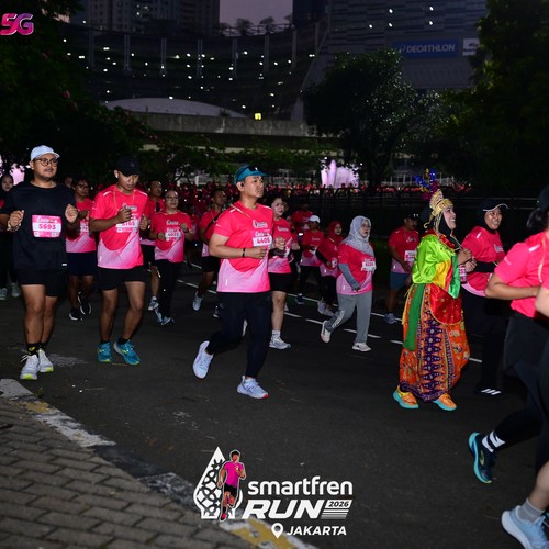 Race photo from SMARTFREN RUN 2026