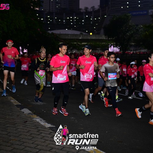 Race photo from SMARTFREN RUN 2026