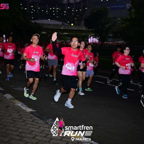 Race photo from SMARTFREN RUN 2026