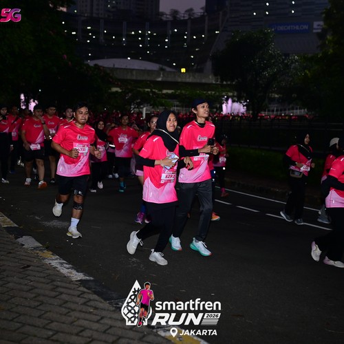 Race photo from SMARTFREN RUN 2026
