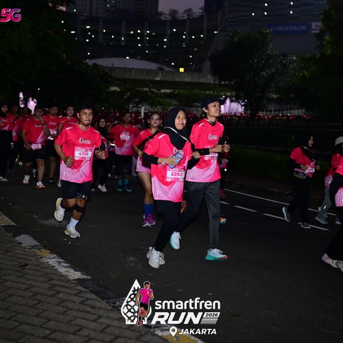 Race photo from SMARTFREN RUN 2026