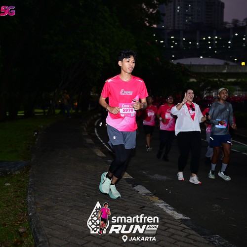 Race photo from SMARTFREN RUN 2026