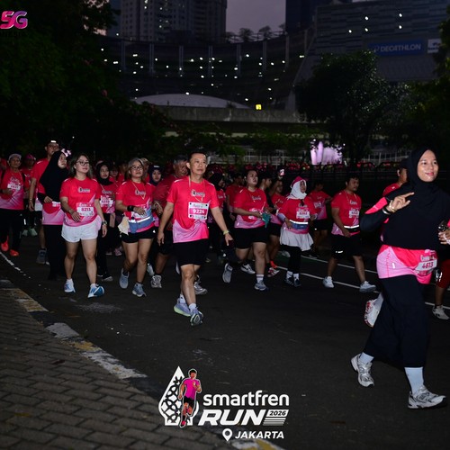 Race photo from SMARTFREN RUN 2026
