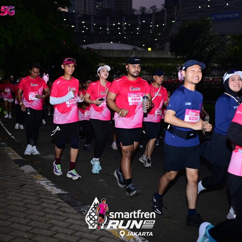 Race photo from SMARTFREN RUN 2026