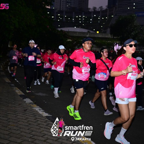 Race photo from SMARTFREN RUN 2026