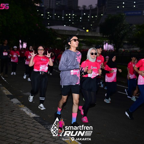 Race photo from SMARTFREN RUN 2026