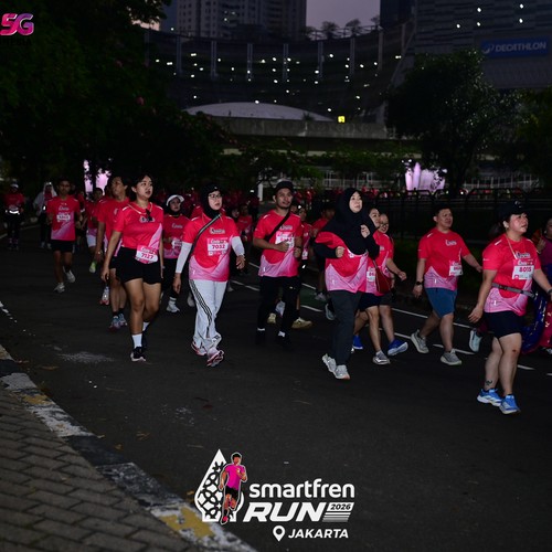 Race photo from SMARTFREN RUN 2026