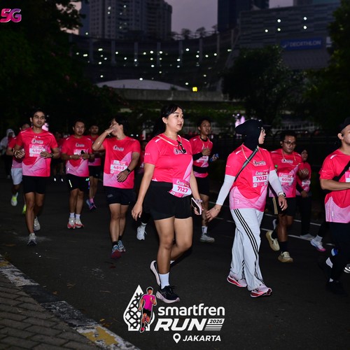 Race photo from SMARTFREN RUN 2026