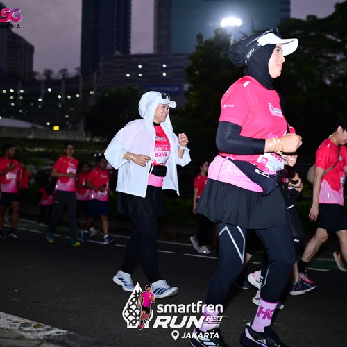 Race photo from SMARTFREN RUN 2026