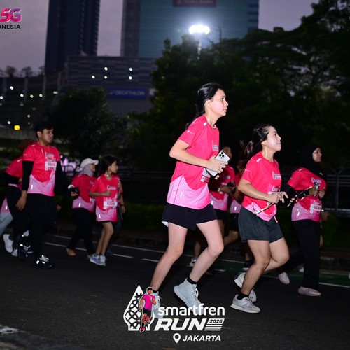 Race photo from SMARTFREN RUN 2026