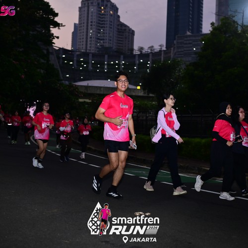 Race photo from SMARTFREN RUN 2026