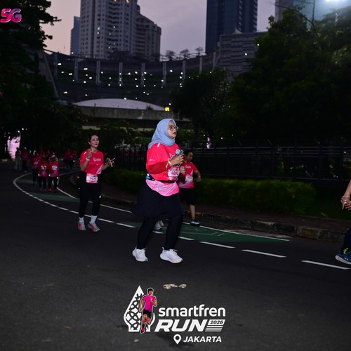 Race photo from SMARTFREN RUN 2026