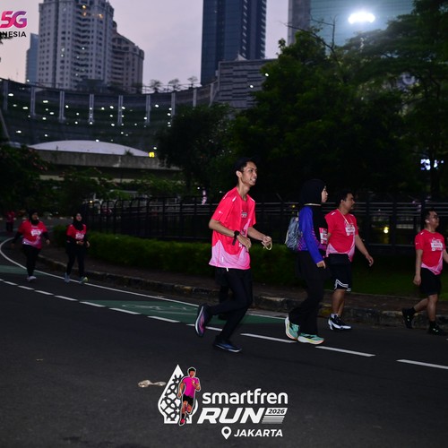Race photo from SMARTFREN RUN 2026