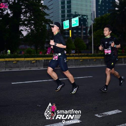 Race photo from SMARTFREN RUN 2026