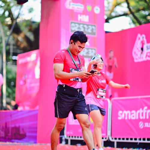 Race photo from SMARTFREN RUN 2026