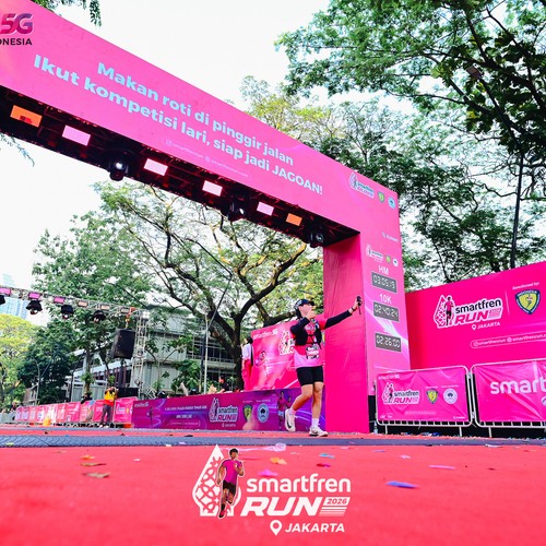 Race photo from SMARTFREN RUN 2026