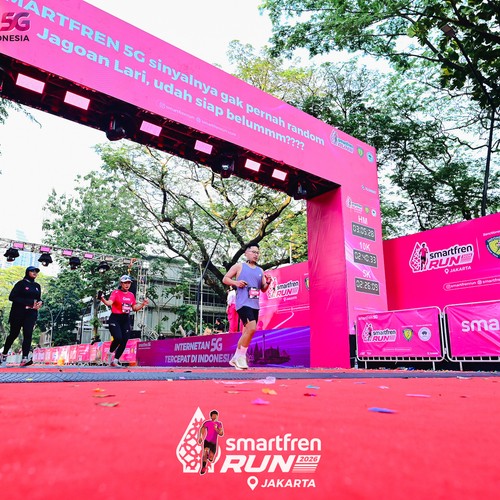 Race photo from SMARTFREN RUN 2026