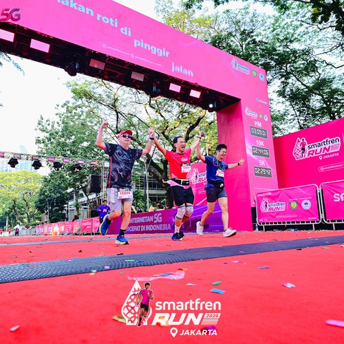 Race photo from SMARTFREN RUN 2026