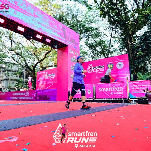 Race photo from SMARTFREN RUN 2026
