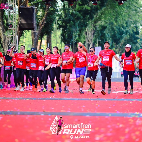 Race photo from SMARTFREN RUN 2026