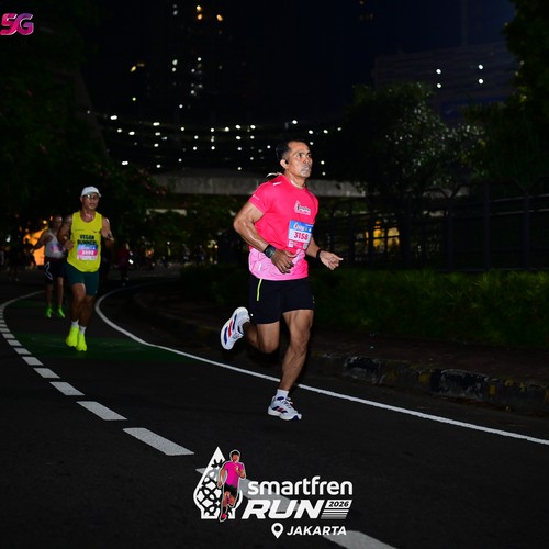 Race photo from SMARTFREN RUN 2026