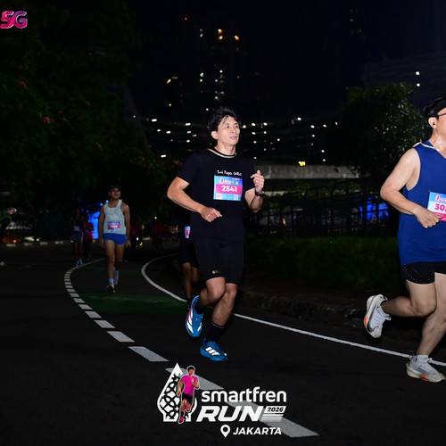 Race photo from SMARTFREN RUN 2026