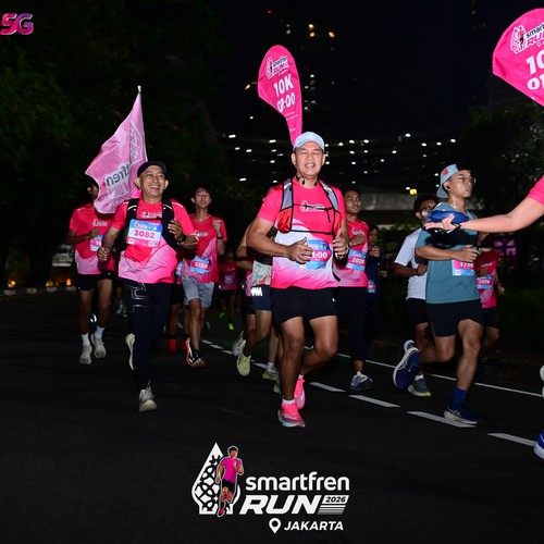 Race photo from SMARTFREN RUN 2026