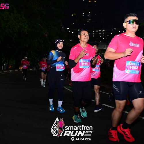 Race photo from SMARTFREN RUN 2026