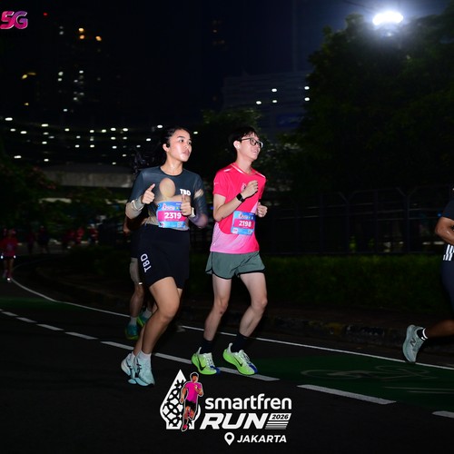 Race photo from SMARTFREN RUN 2026