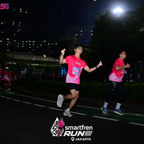 Race photo from SMARTFREN RUN 2026