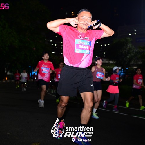 Race photo from SMARTFREN RUN 2026