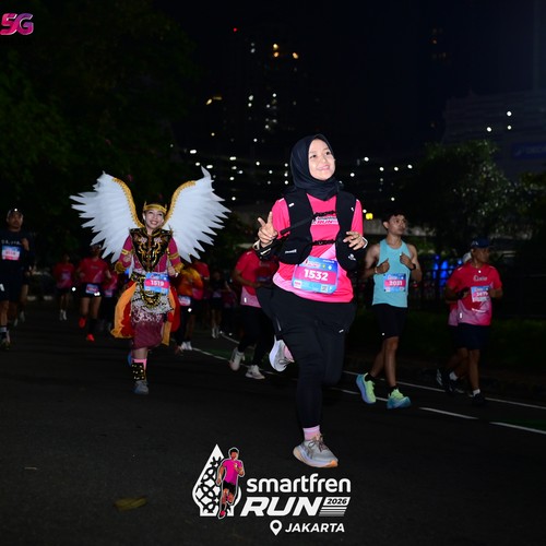Race photo from SMARTFREN RUN 2026