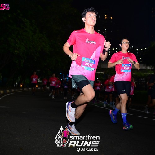 Race photo from SMARTFREN RUN 2026
