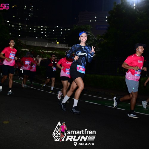 Race photo from SMARTFREN RUN 2026